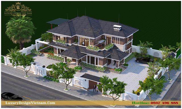 Biệt thự nhà vườn mái thái
